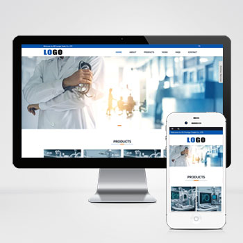 响应式外贸网站 医疗设备网站