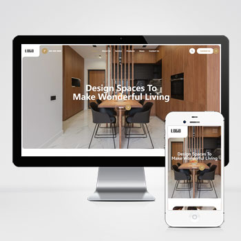 响应式室内家居设计英文外贸网站